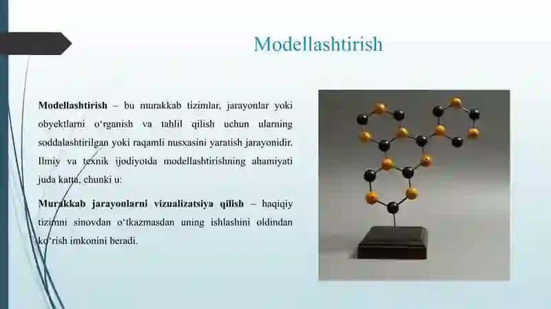 ILMIY VA TEXNIK IJODIYOTDA MODELLASHTIRISH 3