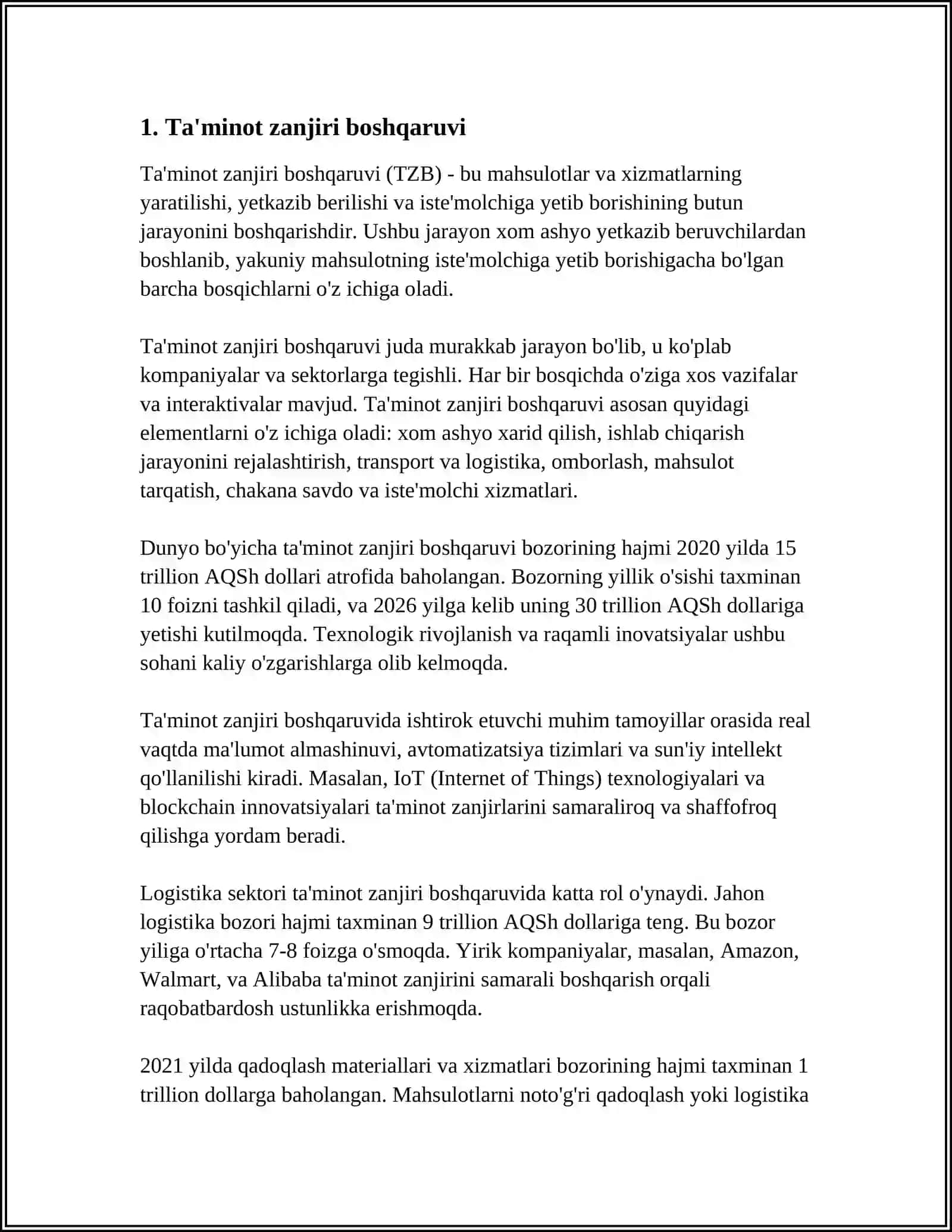 SIFATNI TA’MINLASH STANDARTLARI TURLARI 3