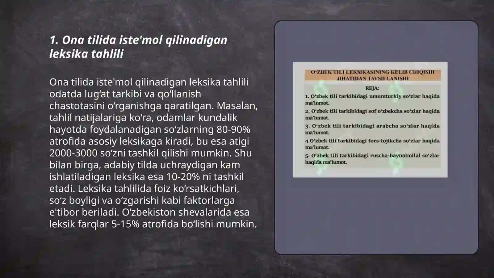 Ona tili lug'at tarkibining ma'no jihatidan tavsiflanishi 3