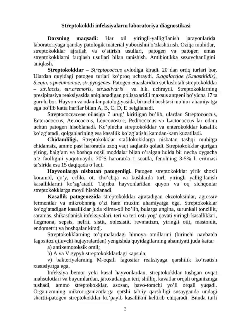 Streptokokkli infeksiyalarni laboratoriyada diagnostikasi 3