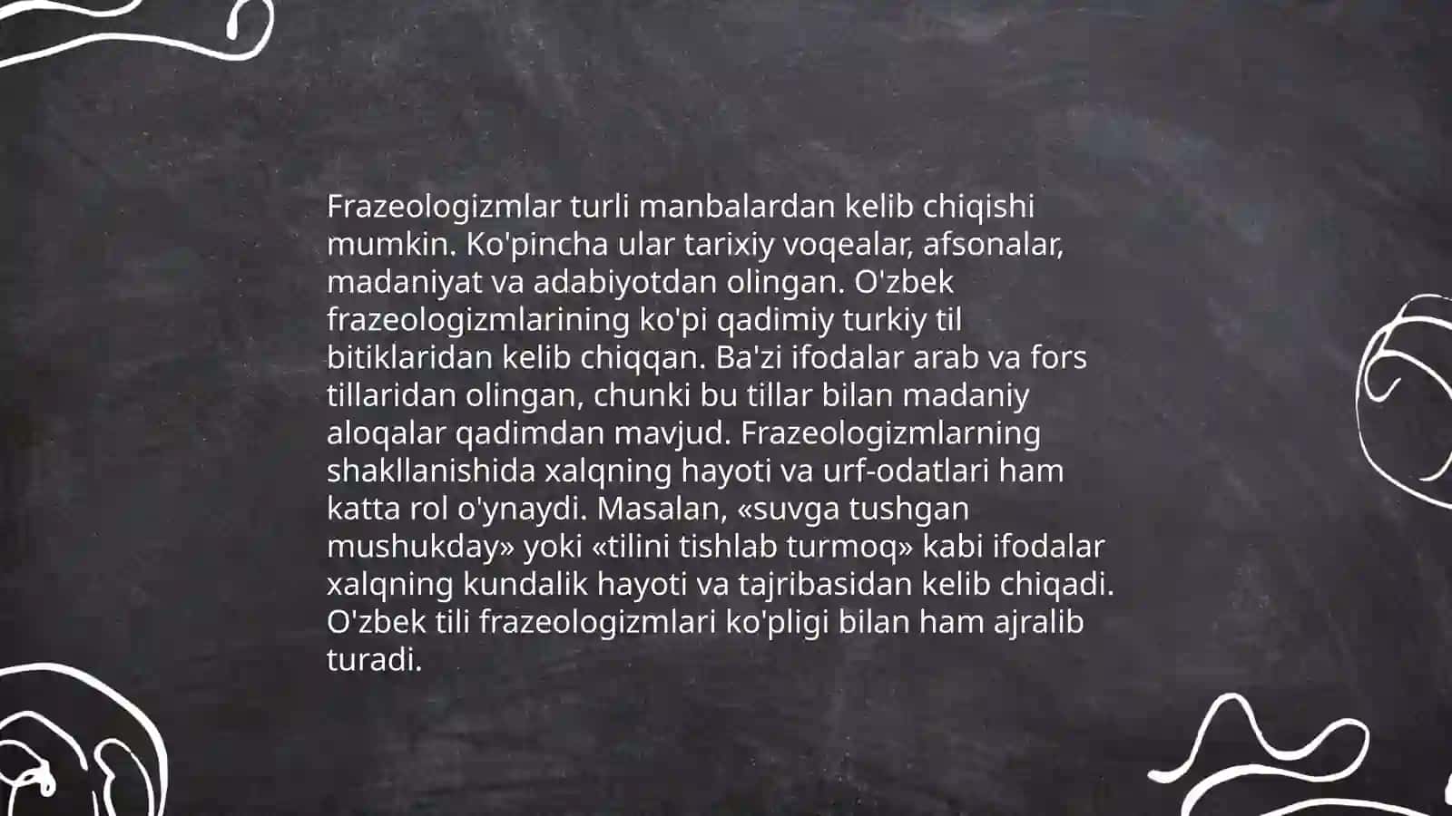 Oʻzbek tili frazeologizmlari 3