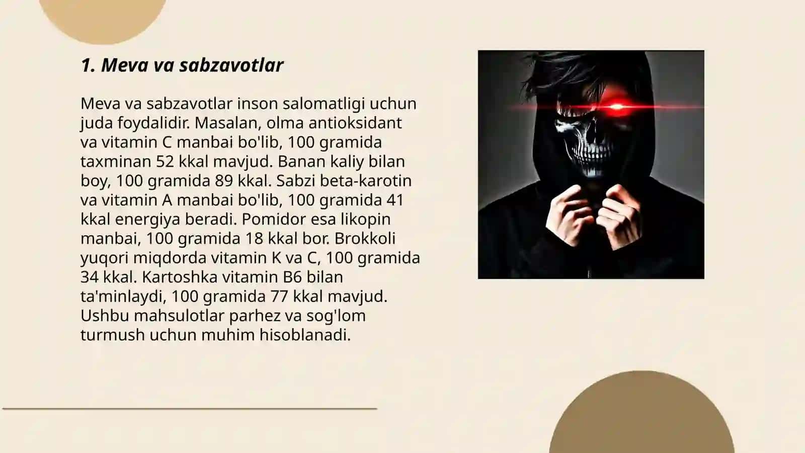Meva va sabzavotlar 3