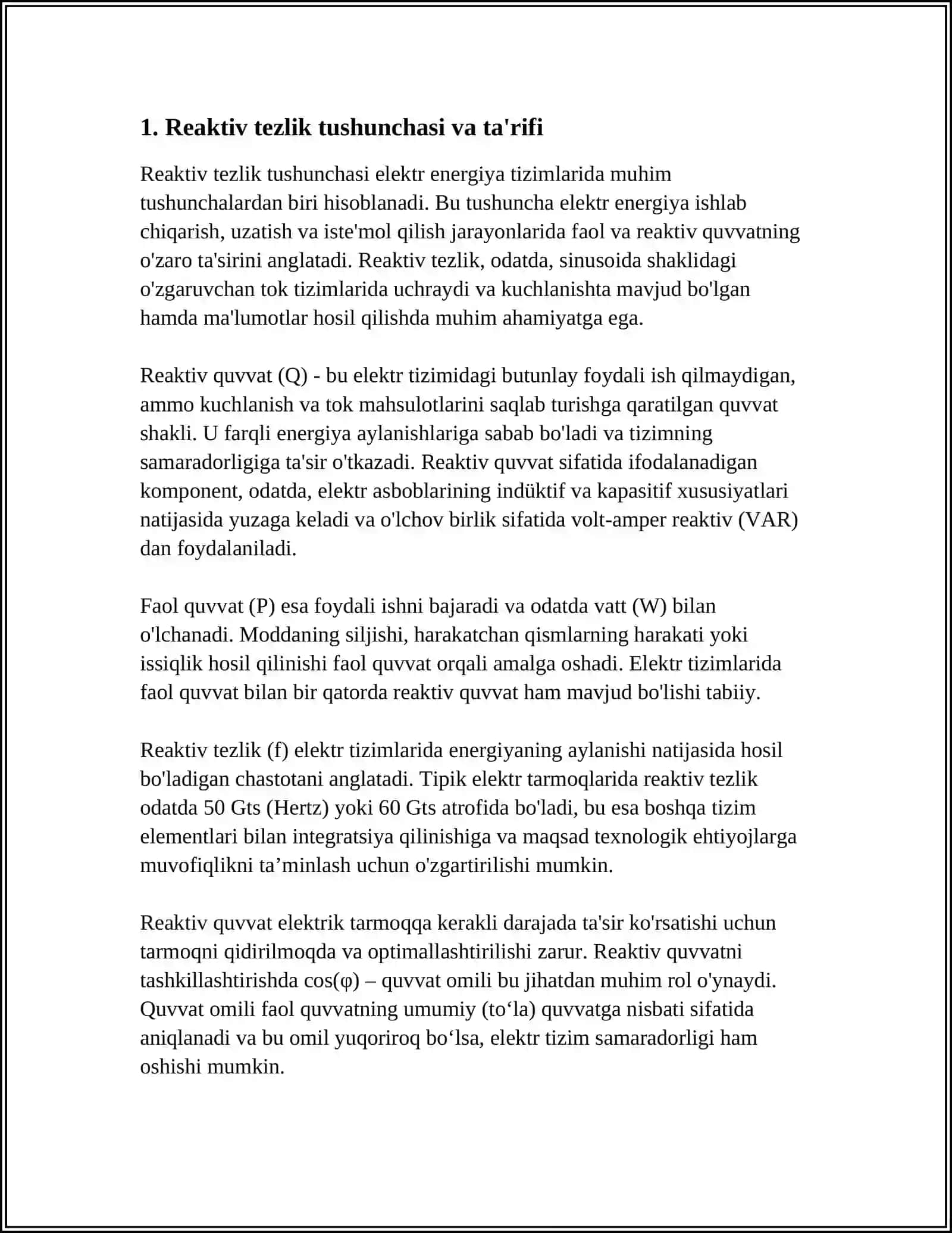 REAKTIV TEZLIK 3