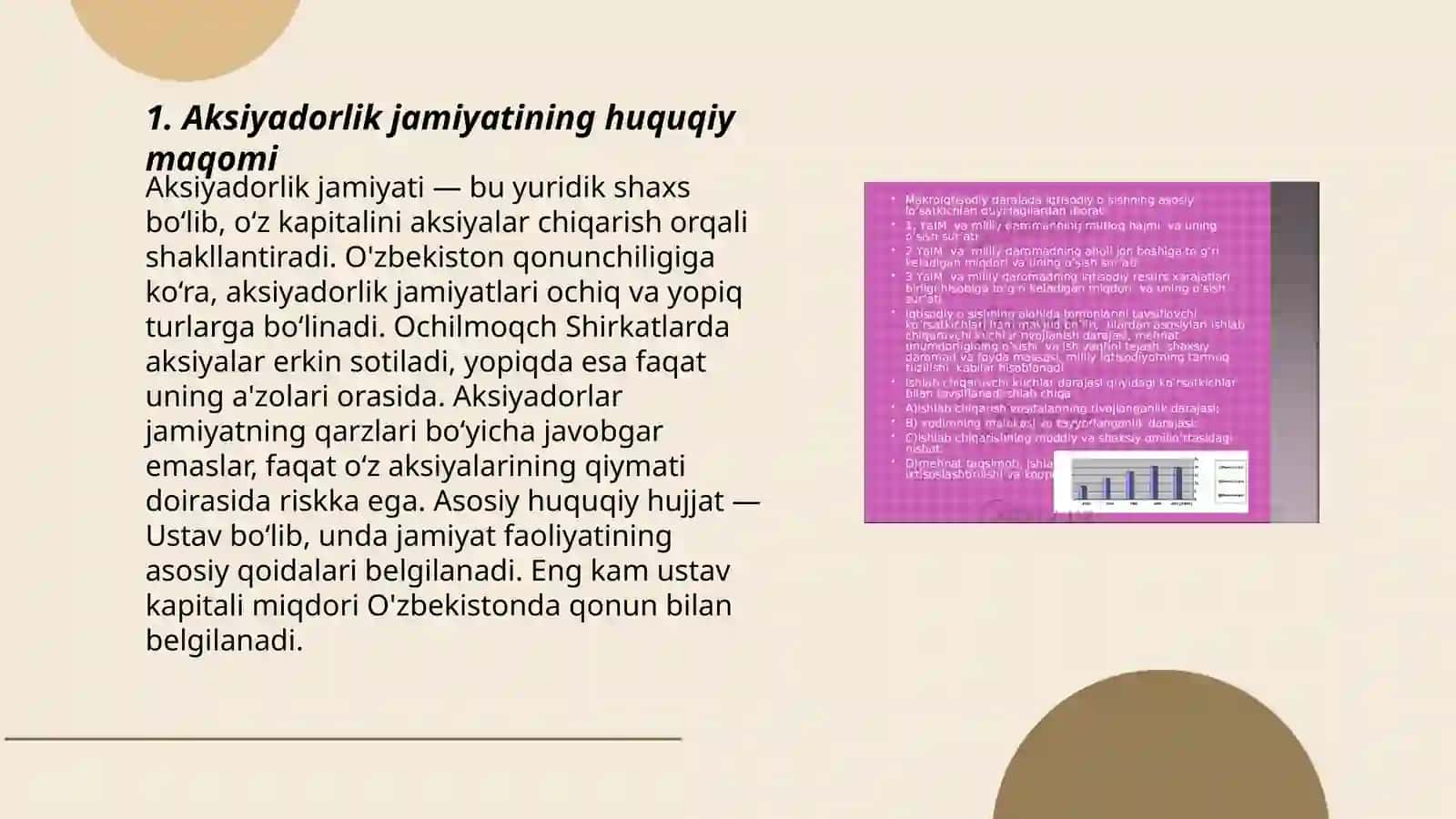 Aksiyadorlik jamiyatining tashkiliy-iqtisodiy asoslari 3