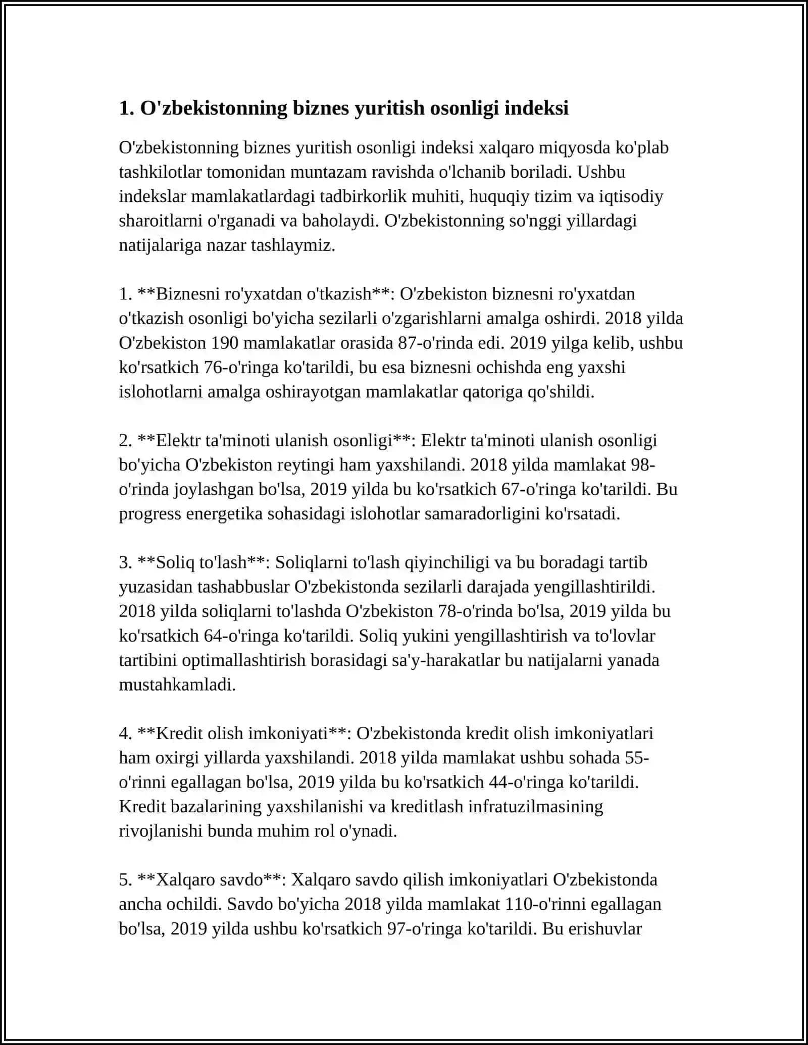 O'ZBEKISTONNING XALQARO REYTING VA INDEKSLARI 3
