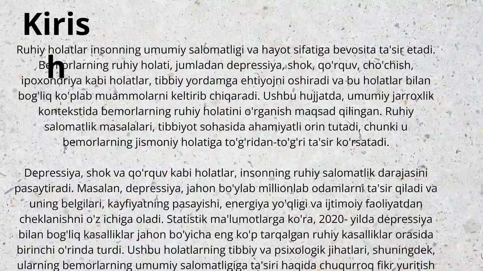 Bemorlarning ruhiy holati 3
