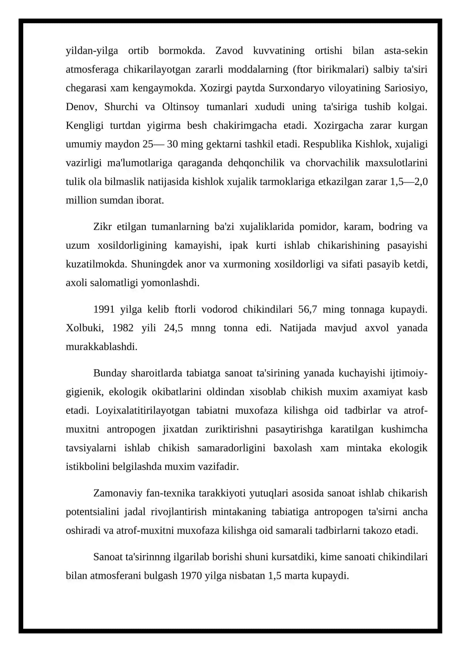 O'zbekistondagi atrof muxitga doir muamolar 3