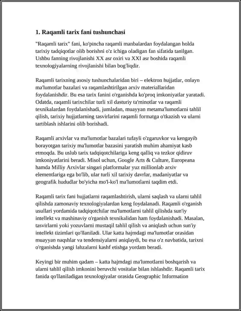 Raqamli Tarix Fanining Shakllanishi va Taraqqiyoti 3