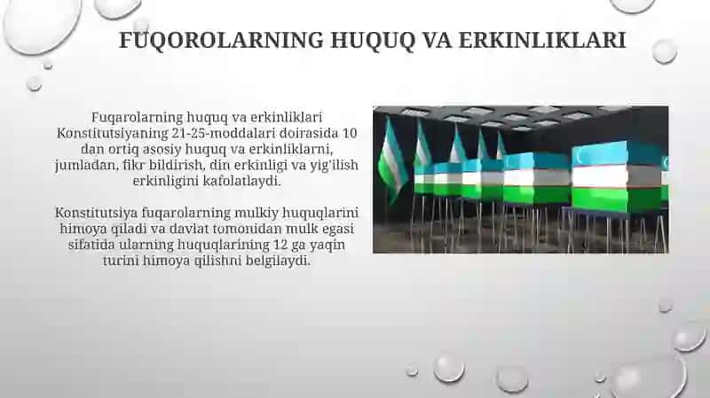 Oʻzbekiston Respublikasi Konstitutsiyasining asosiy prinsiplari 3