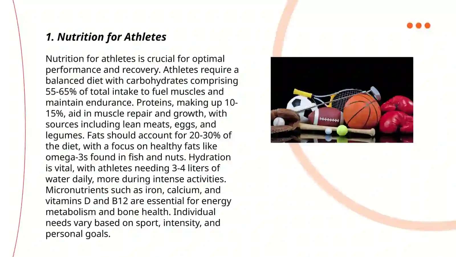Nutrition for Athletes 3