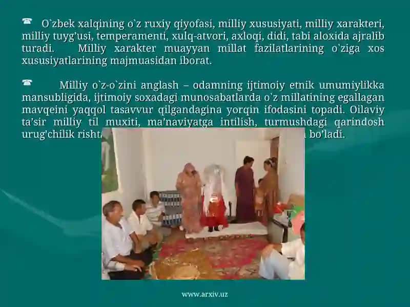 Oiladagi farzandlar tarbiyasida milliy-urf-odat va an’analardan foydalanish 3