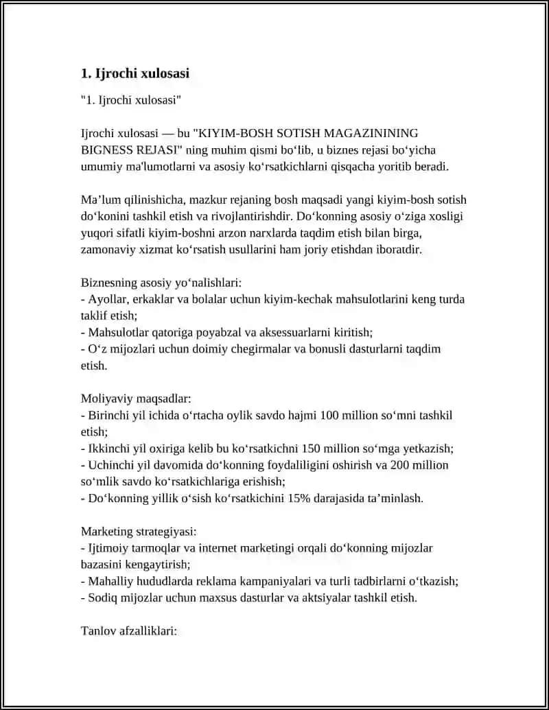 KIYIM-BOSH SOTISH MAGAZININING BIGNESS REJASI 3