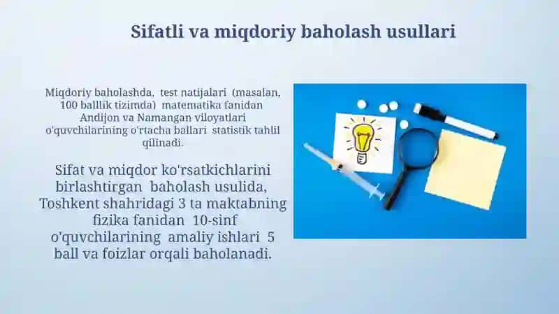 Bilim, ko‘nikma malakalarni baholash mezonlari 3