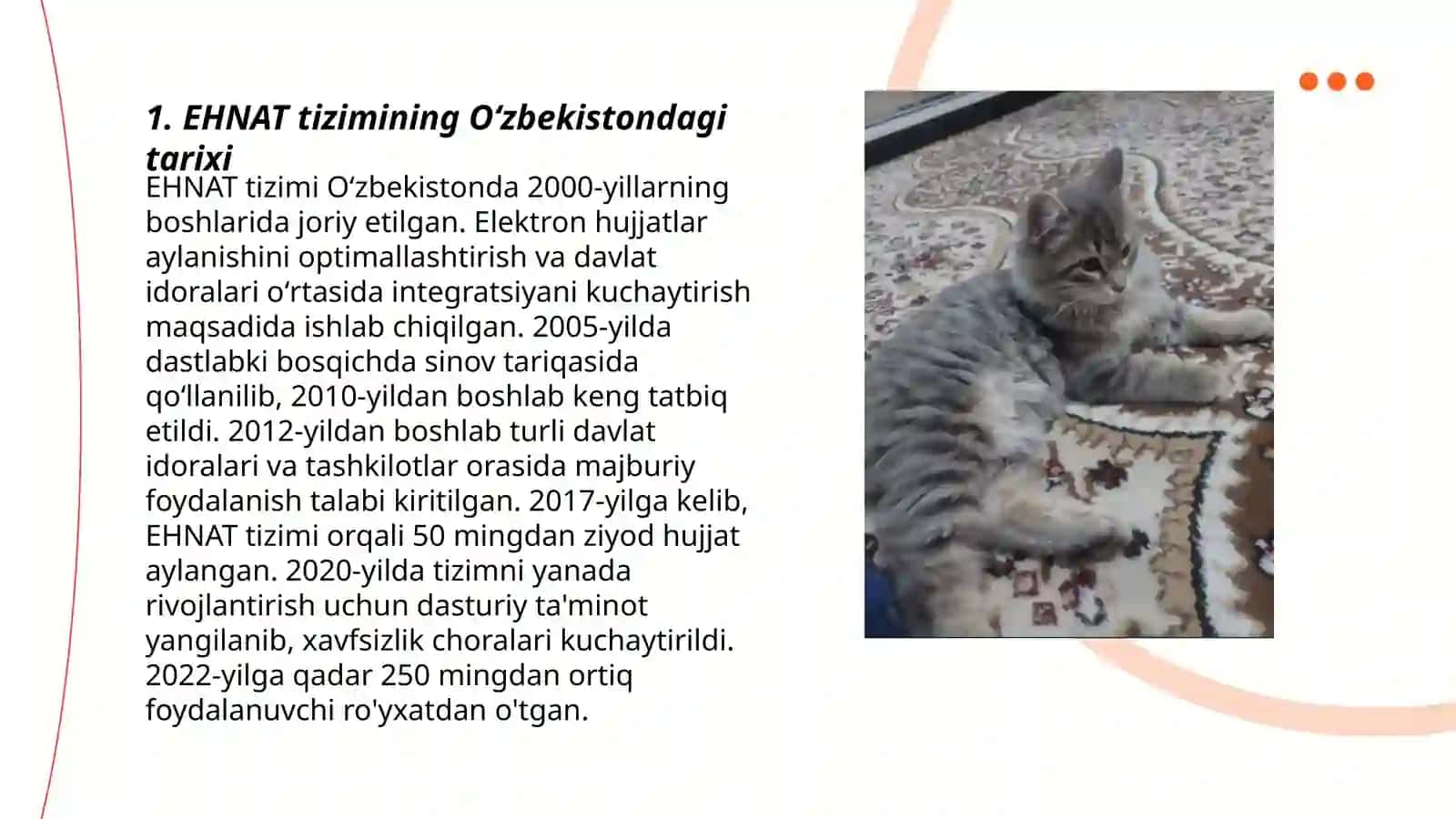 Oʻzbekistonda EHNAT tizimining rivojlanishi 3