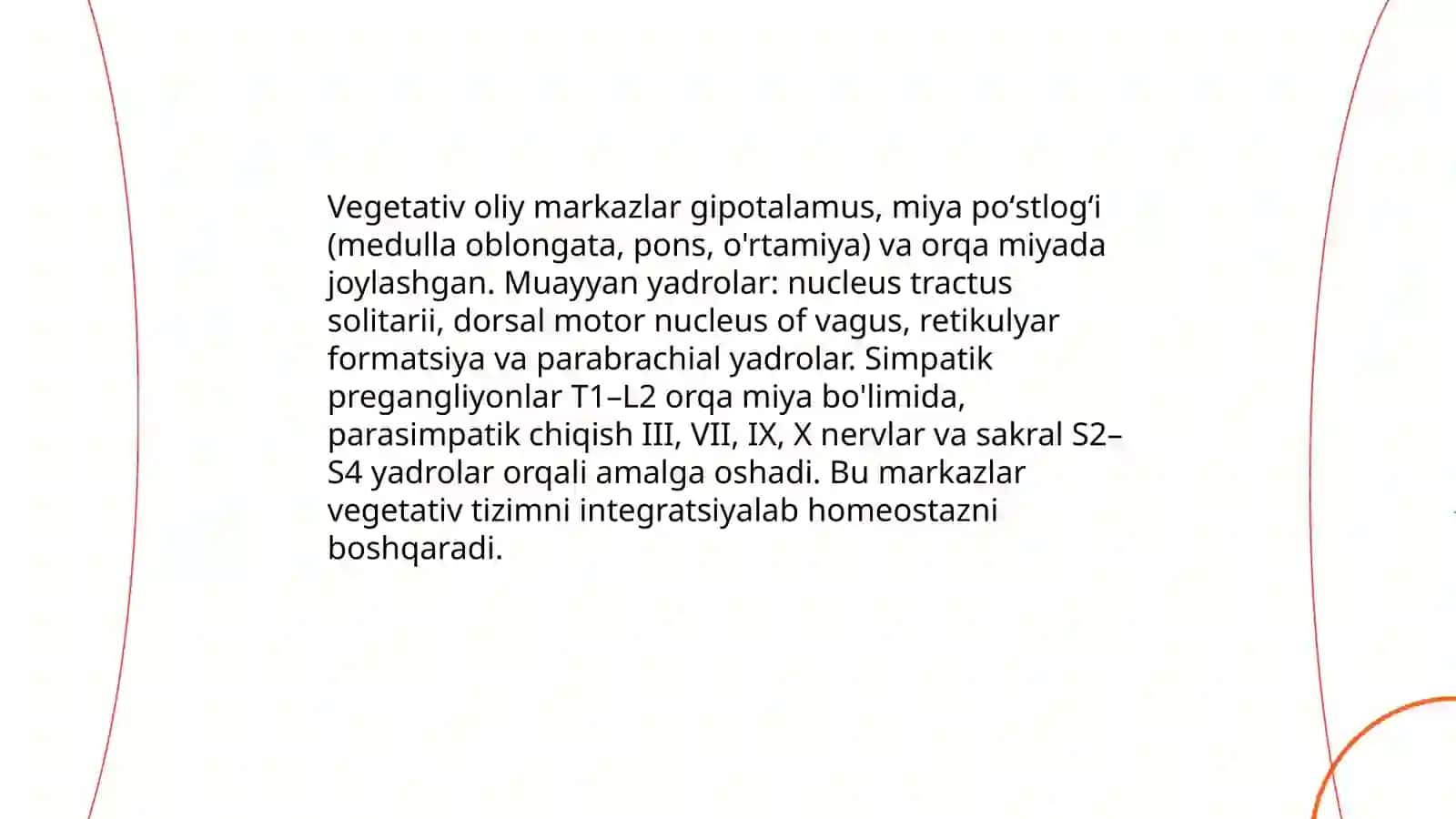 Vegetativ oliy markazlar va ularning funksional ahamiyati 3