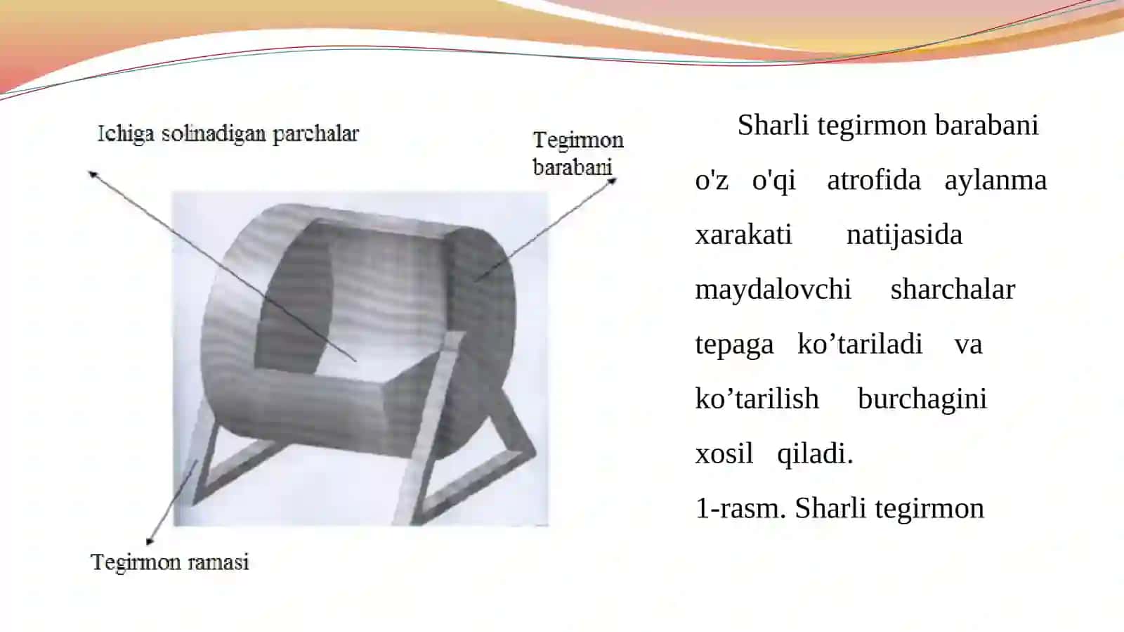 TUYISH MASHINALARI. BARABANLI SHARLI TEGIRMONLAR 3