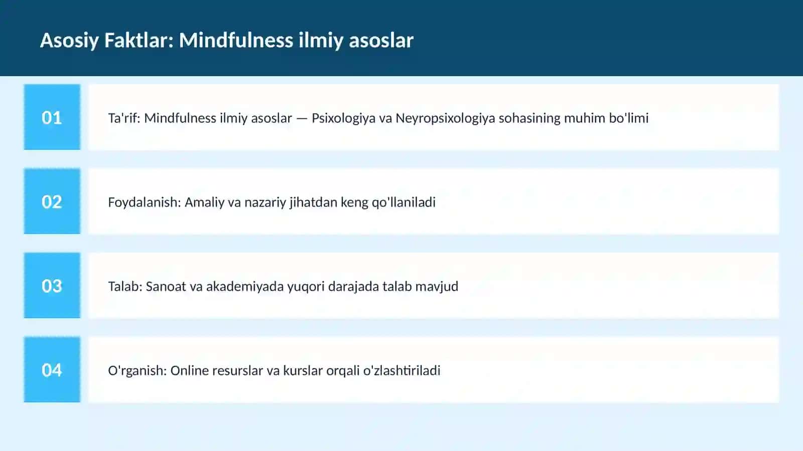 Mindfulness ilmiy asoslar 3