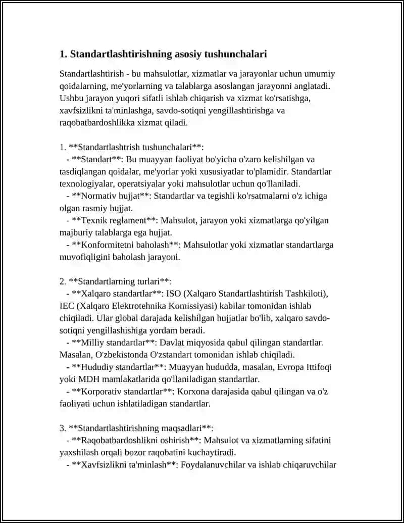 O‘ZBEKISTON RESPUBLIKASINING "STANDARTLASHTISH TOG‘RISIDA VA TEXNIK JIHATDAN TARTIBGA SOLISH TO‘GRISIDAGI QONUNLAR 3