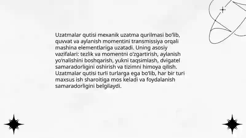 Uzatmalar qutisi 3