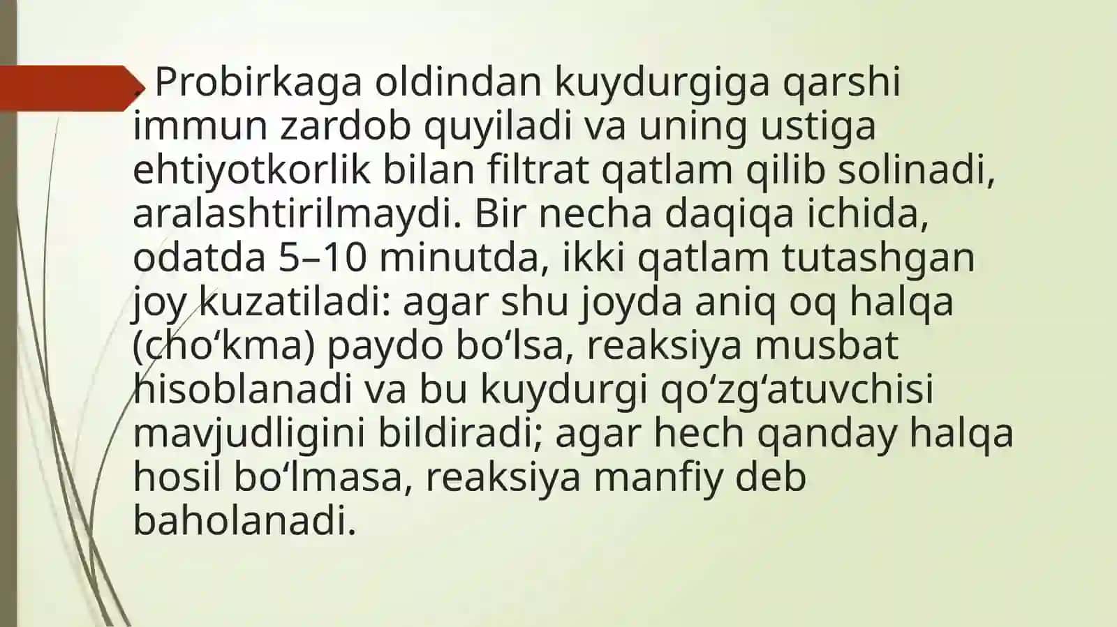 Kuydirgi kasalligida Askoli reyaksiyasini qo’yish va natijasini baholash usili 3