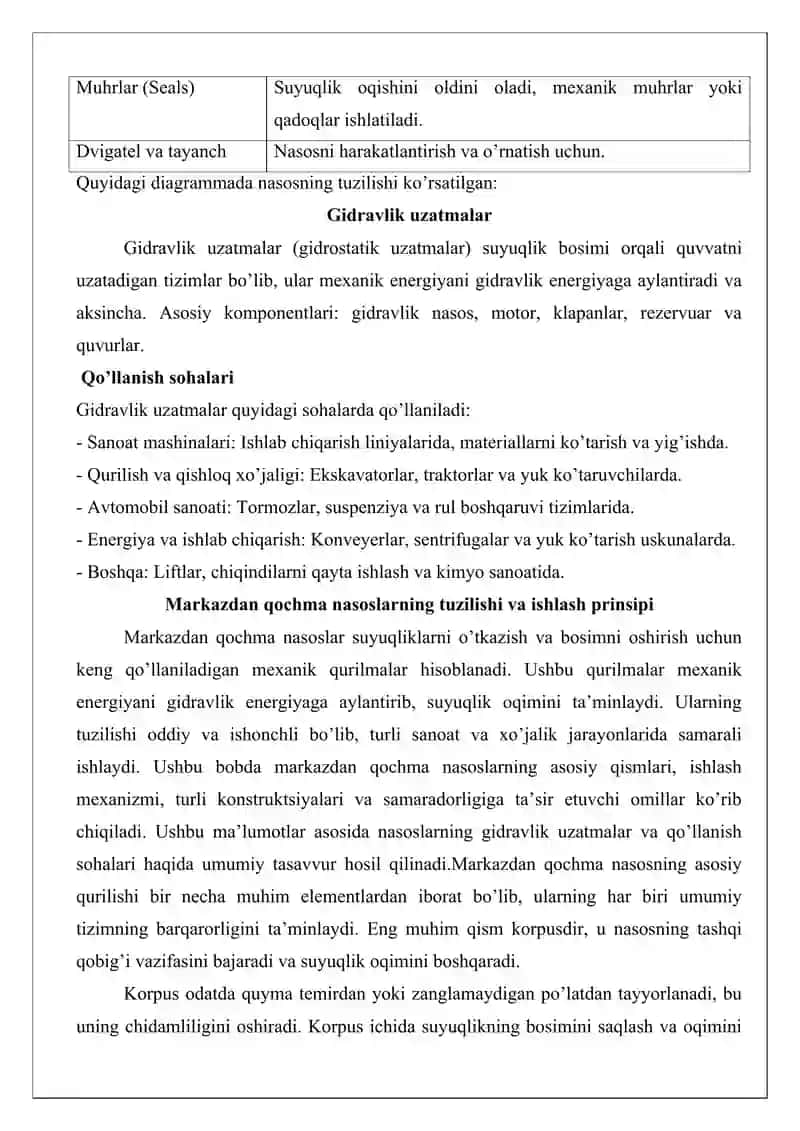 Markazdan qochma nasoslar 3