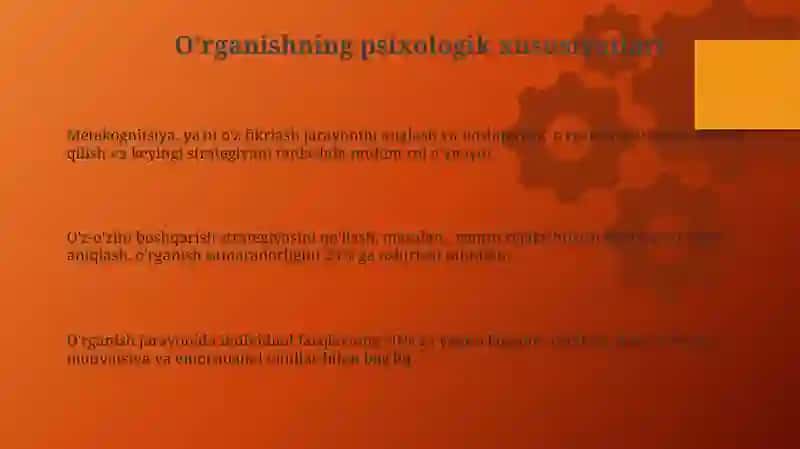 Mustaqil ta'lim topshirig'i: Pedagogik jarayon konsepsiyalari va uning psixologikasoslari 3