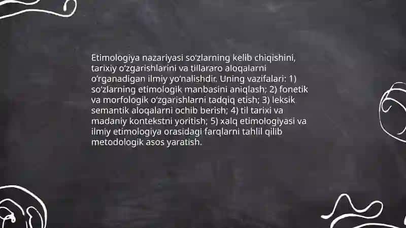 Etimologiya. Ilmiy etimologiya va xalq etimologiyasi 3
