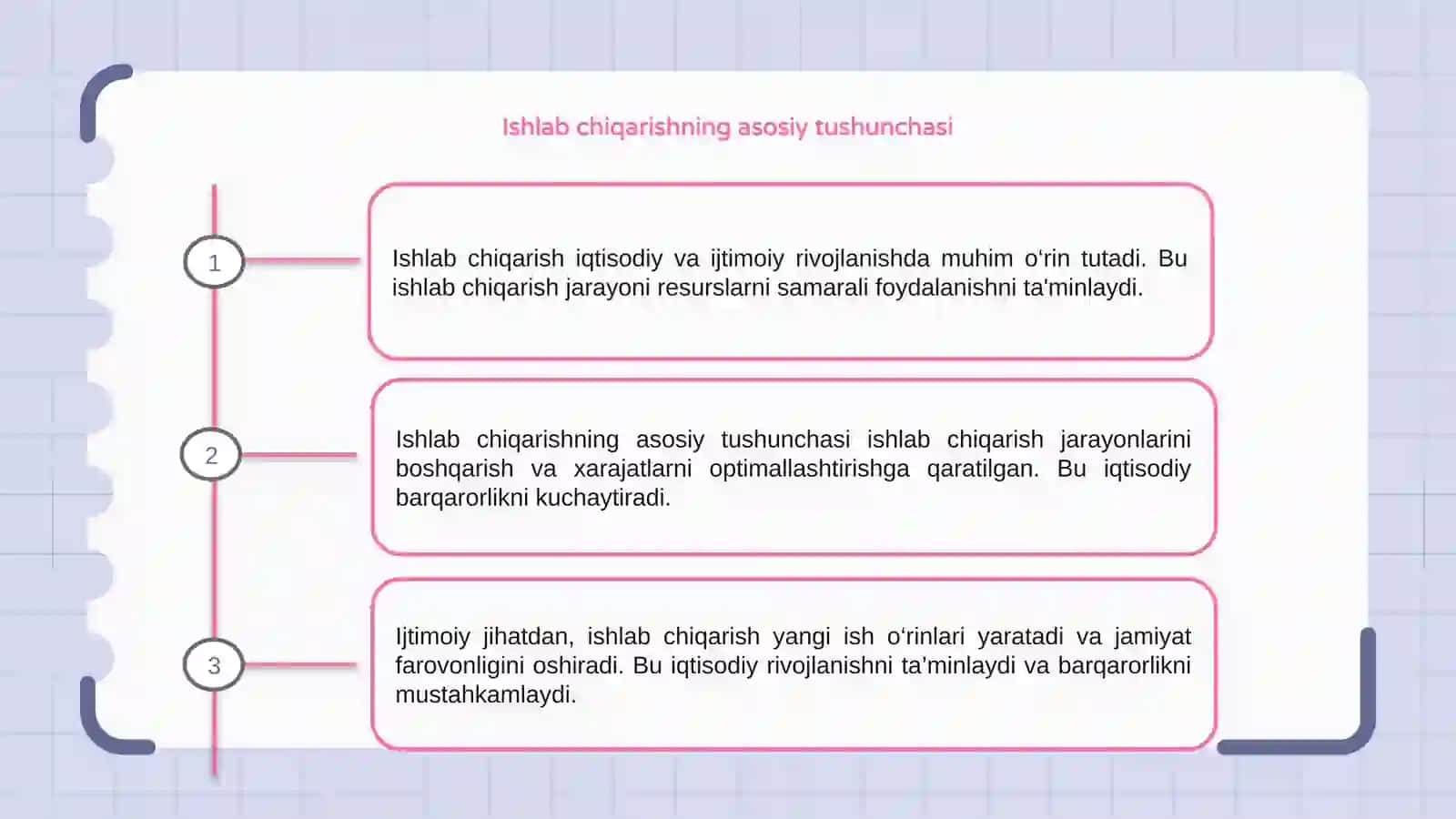 Ishlab chiqarishning iqtisodiy va ijtimoiy samaradorligi 3