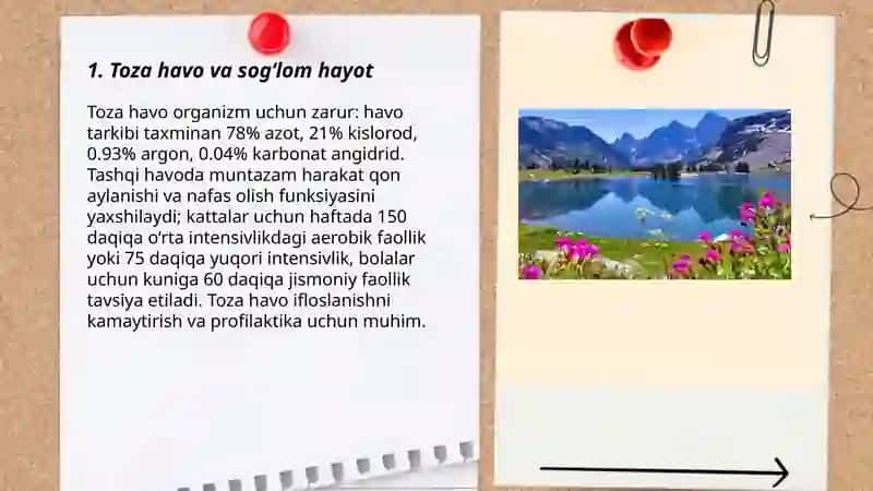 Tabiat neʼmatlari sogʻlom hayot manbai 3