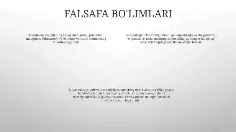 Falsafa Nima 3