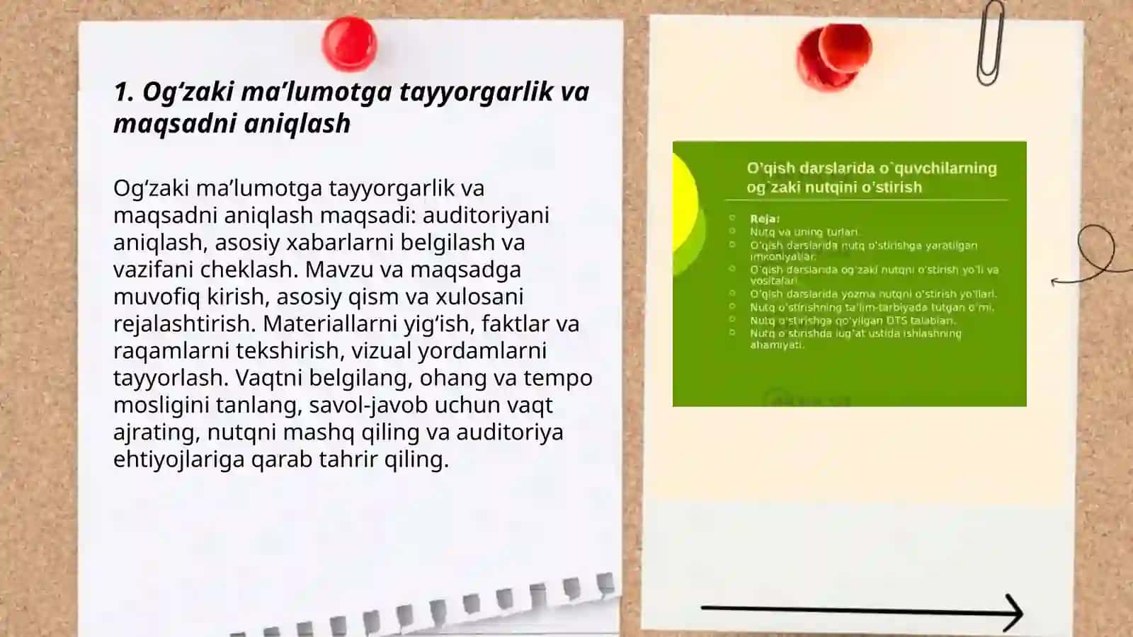Ogʻzaki maʼlumotni oʻqish va taqdim etish 3