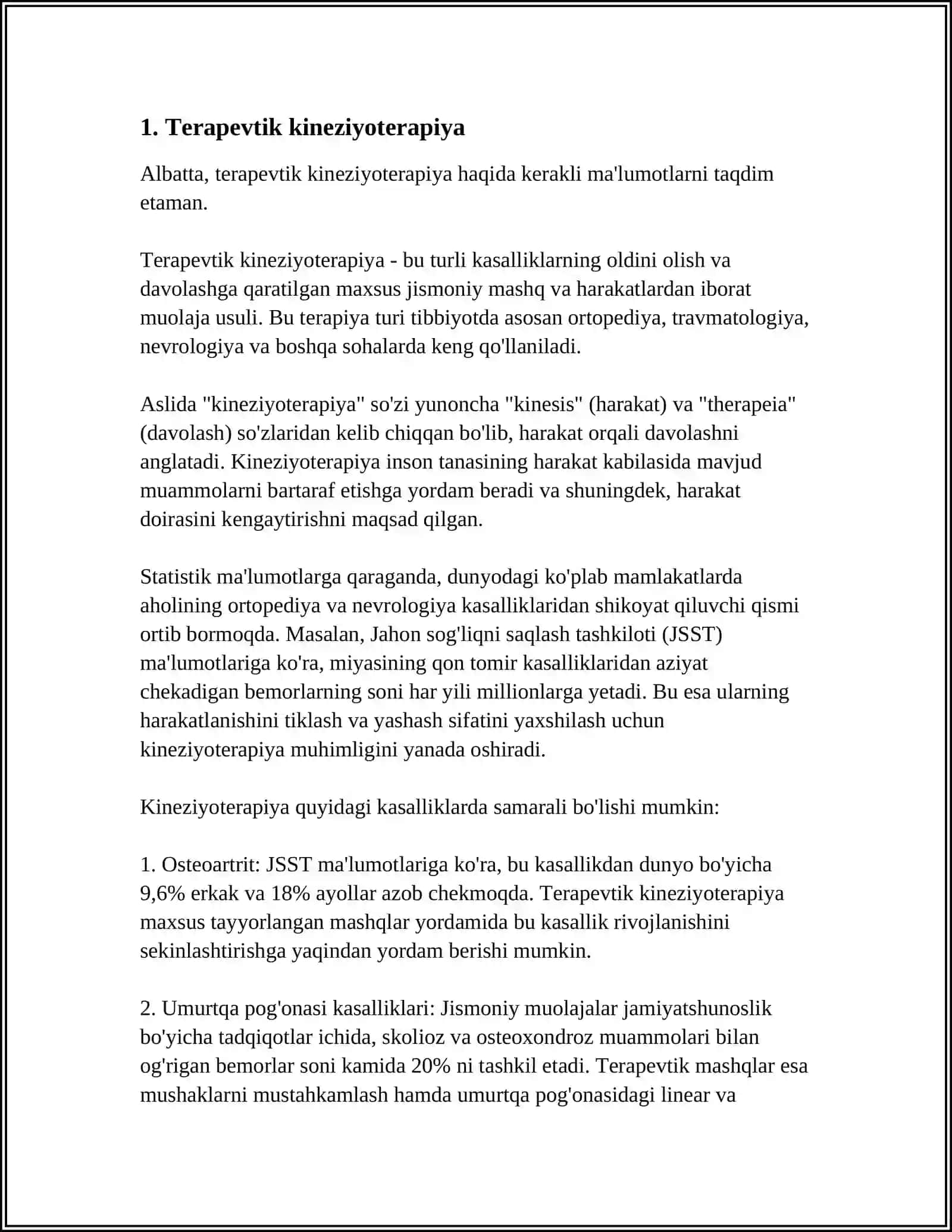 TERI KINESTETIK TIZIMNING SEZGIR VA GNOSTIK BUZILISHLARI 3