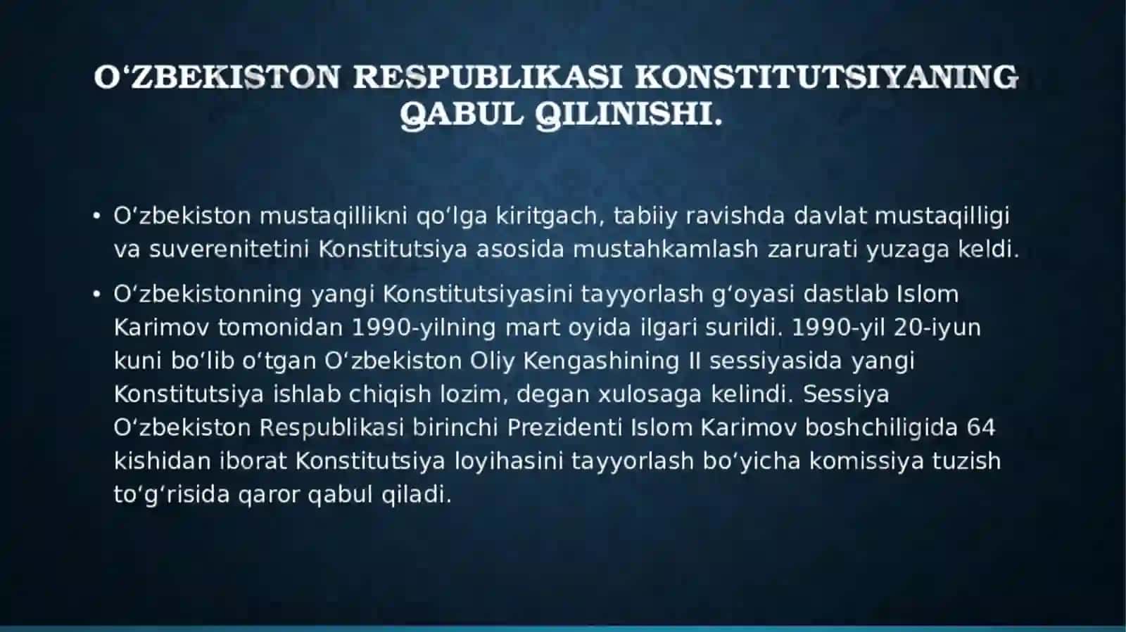 Yangi tahrirdagi konstitutsiyaning mazmun mohiyati va qabul qilish bosqichi 3