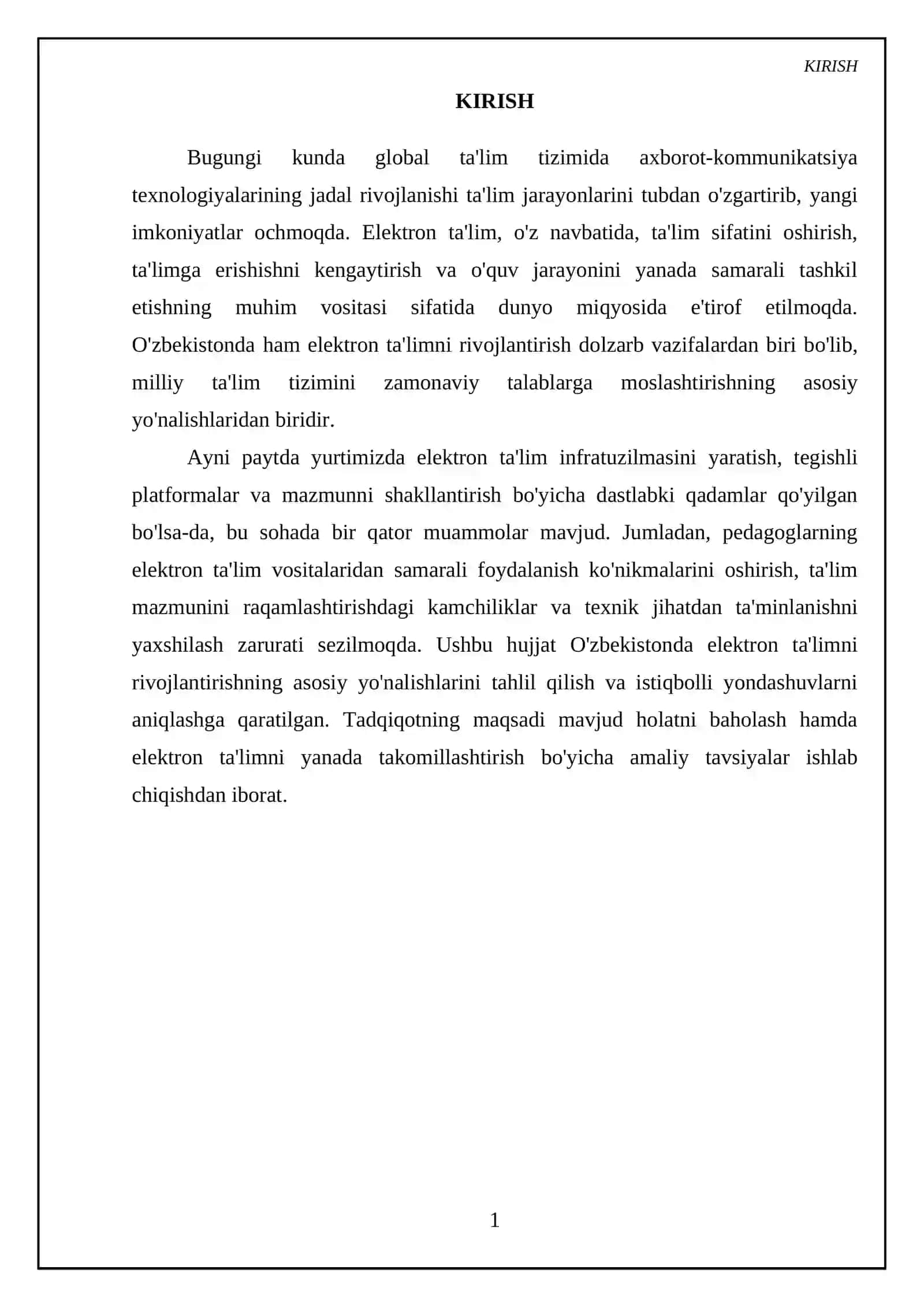 O'zbekistonda elektron talimini rivojlantirish yonalishlari 3