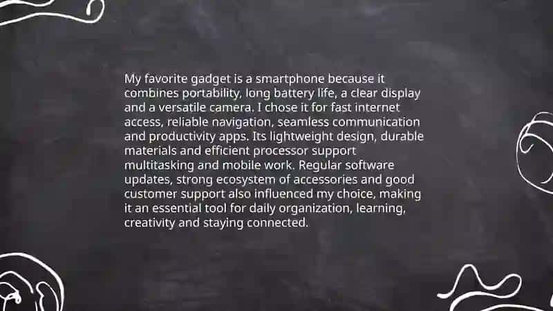 My favorite Gadget and how is it made? 3