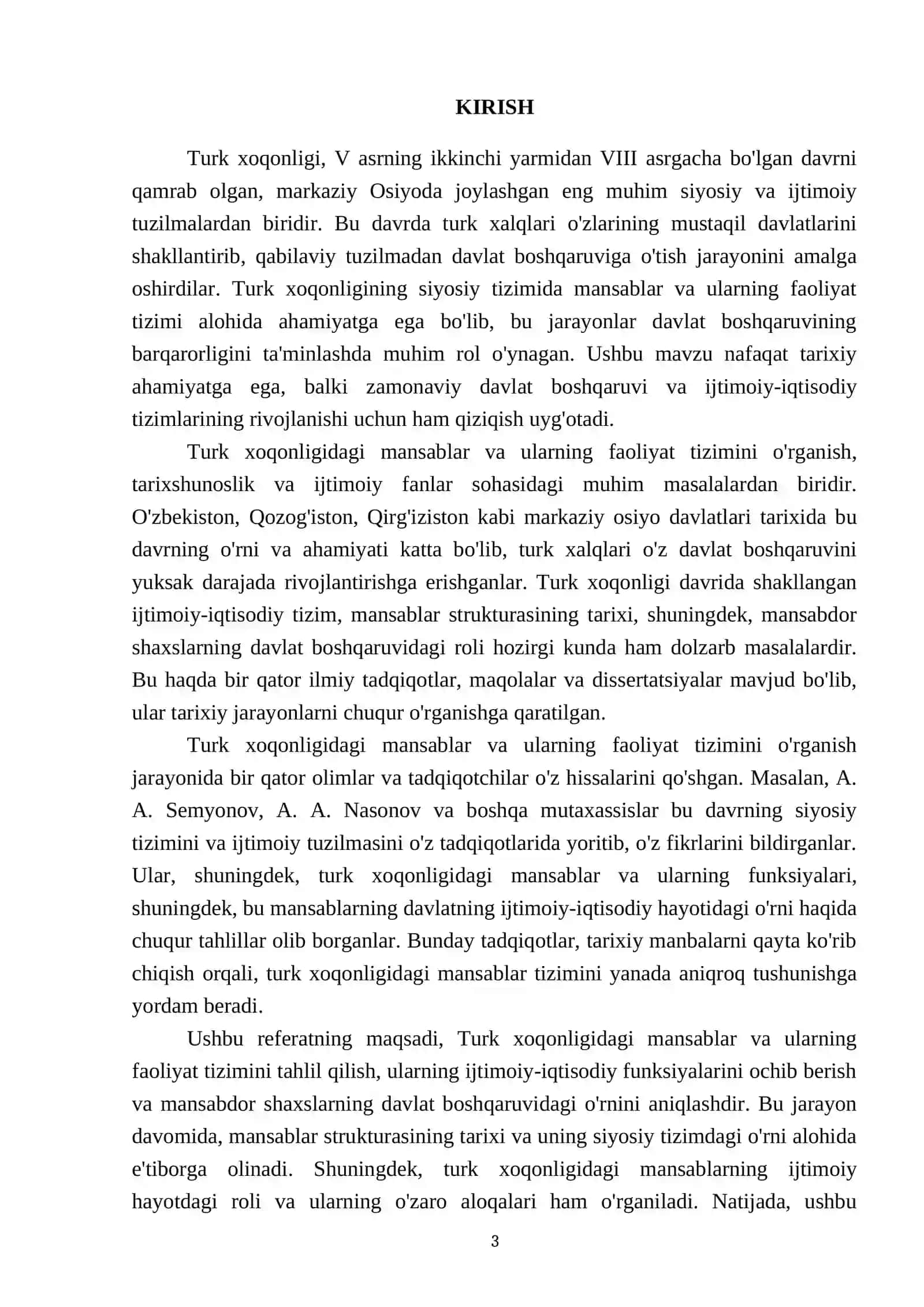 Turk xoqonligidagi mansablar va ularning faoliyat tizimi 3