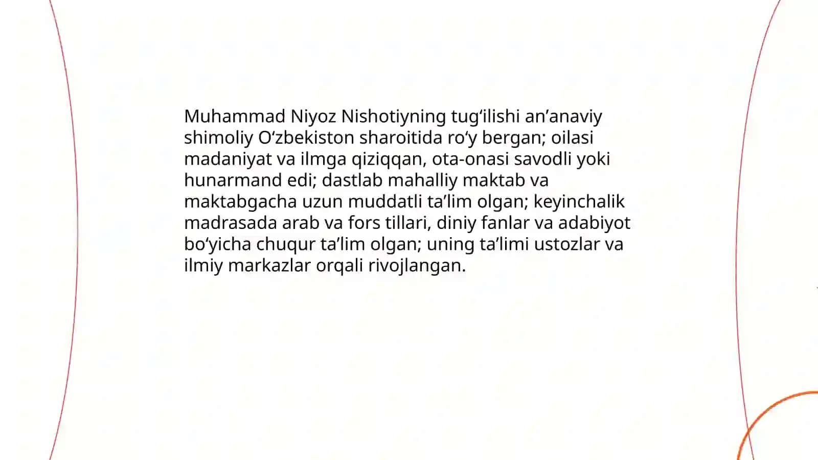 Muhammad Niyoz Nishotiy, Munis Xorazmiy, Muhammadrizo Ogahiy hayoti va ijodi 3