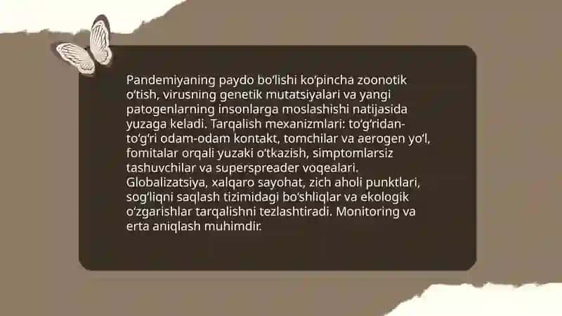 PandemiyaXXI asrning global muammosi va uning oqibatlari 3