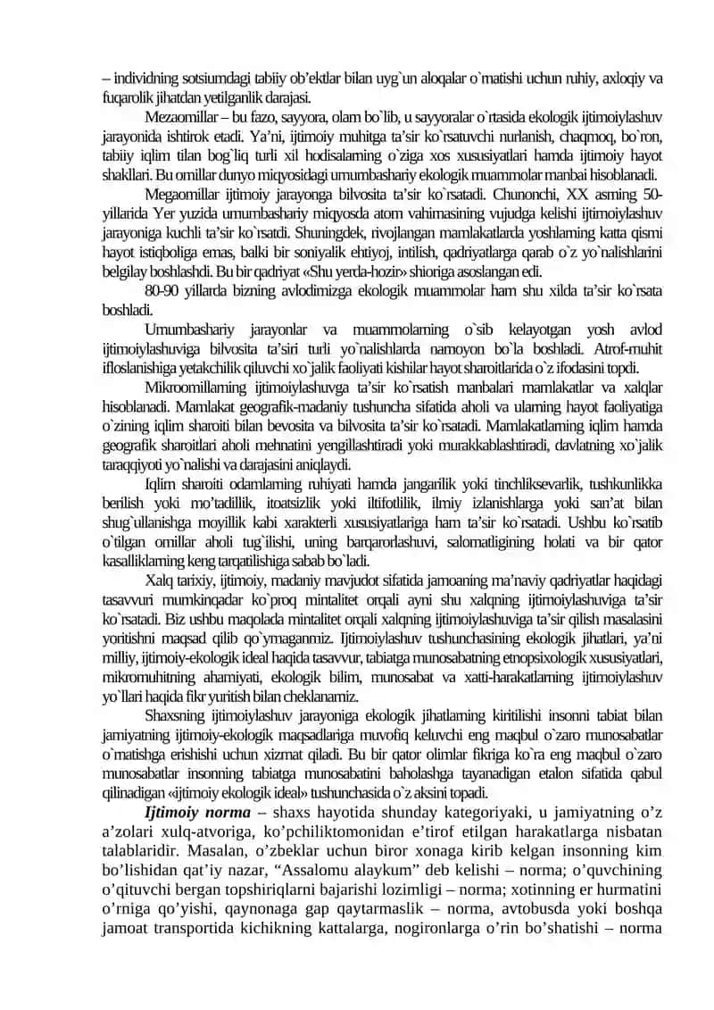 Shaxs ijtimoiylashuvi va ijtimoiy xulq-atvor 3