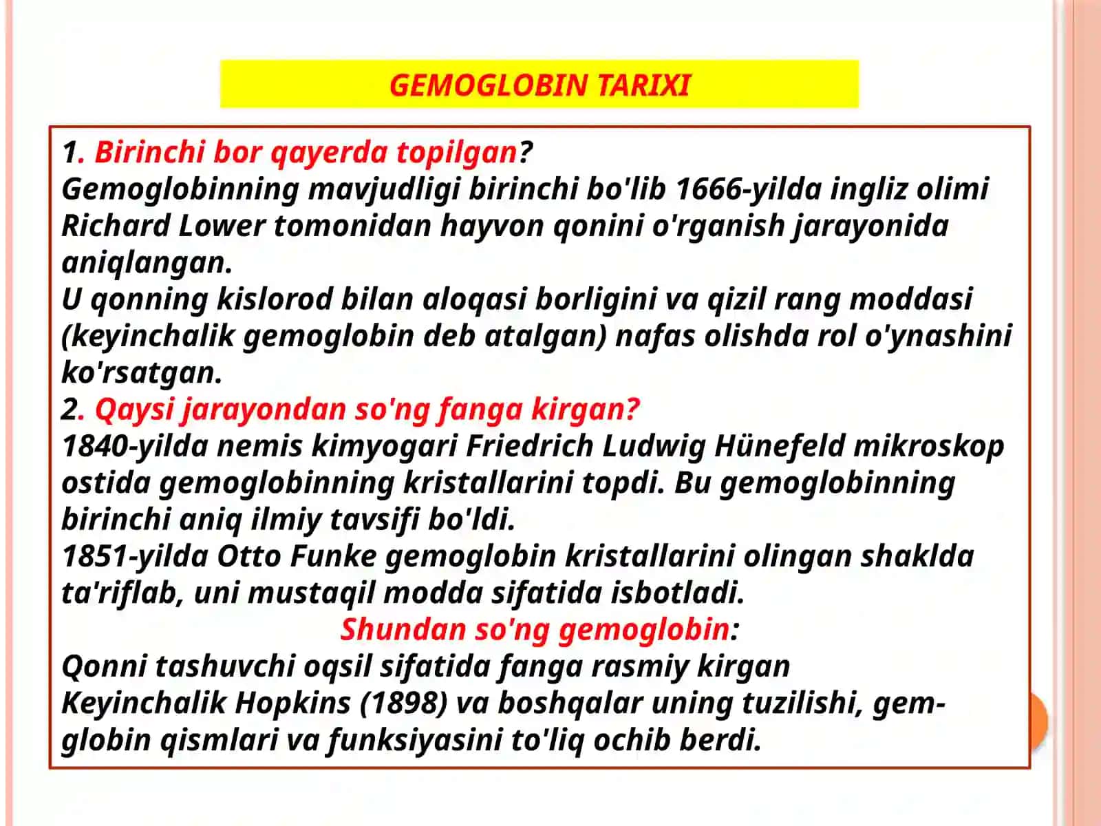 Gemoglobin va uning birikmalari 3