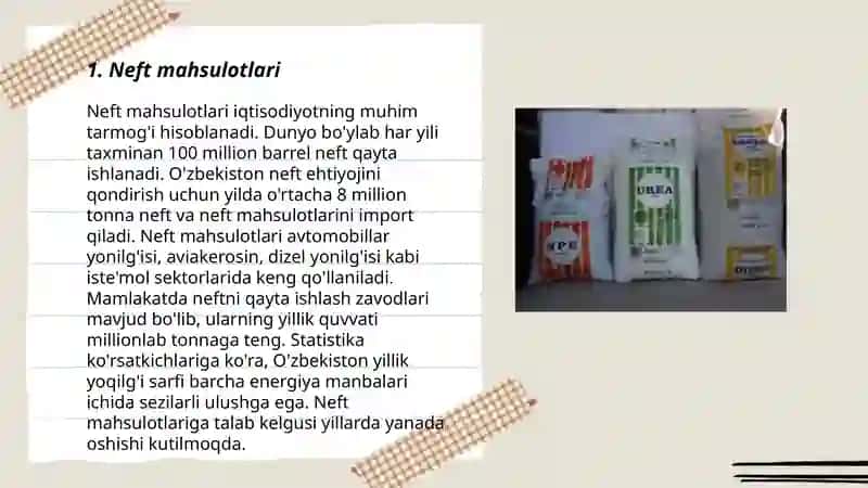 Sanoatda keng qo'llaniladigan asosiy organik moddalarning xom ashyolari 3