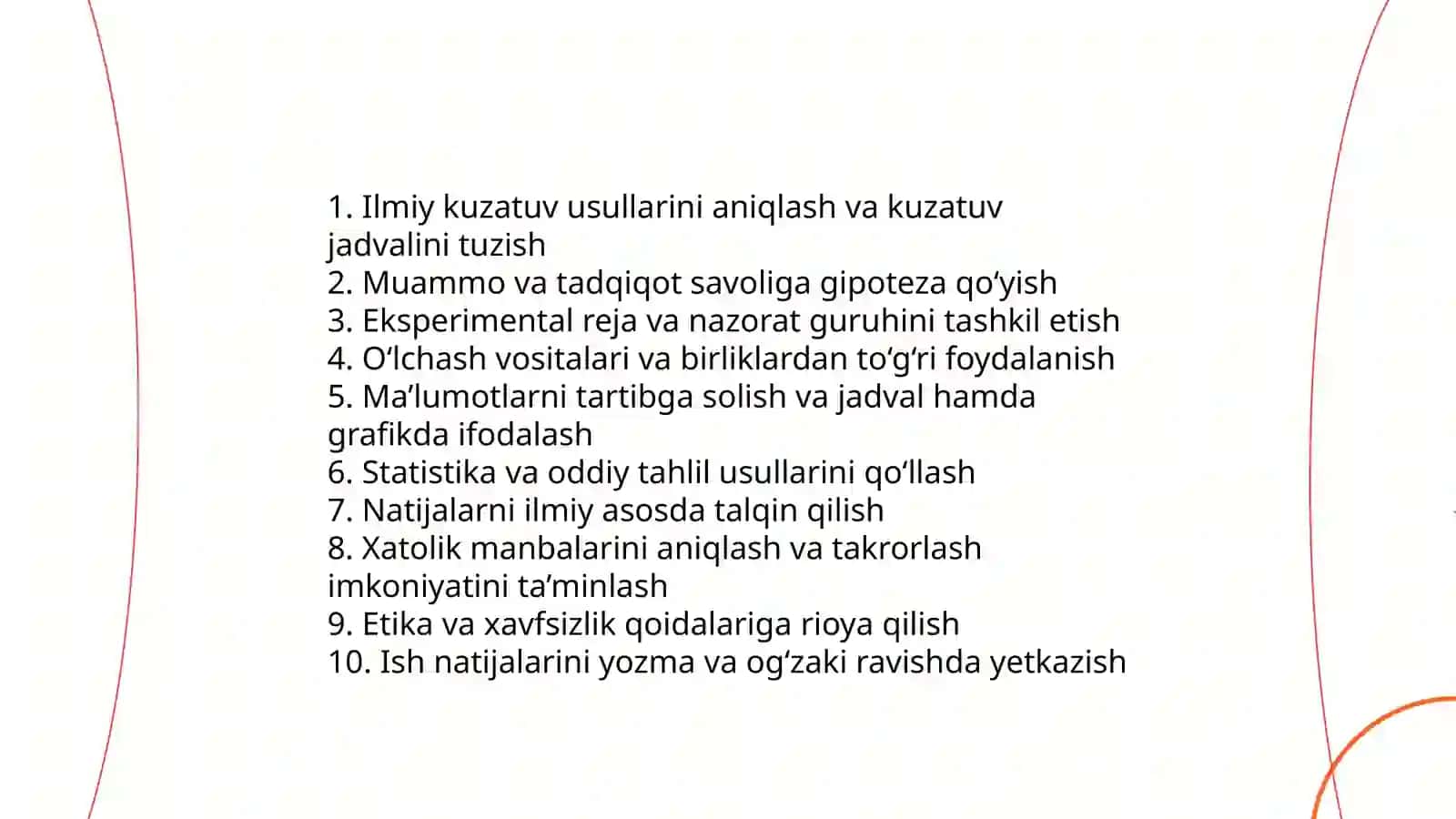 Tabiiy fanlar boyicha savodxonlik kompetentsiyalari 3