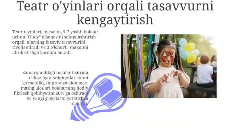Bolalarda Teatr Faoliyati va Ijodiy Fikrlash 3