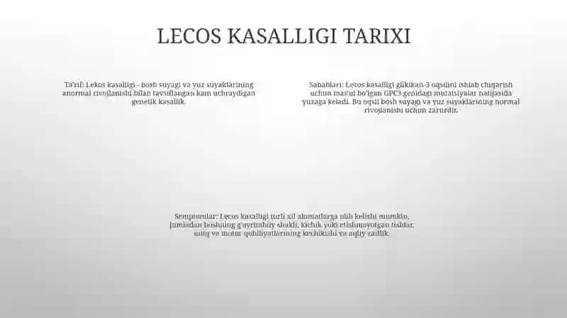 Lekos Qon Kasaligi 3