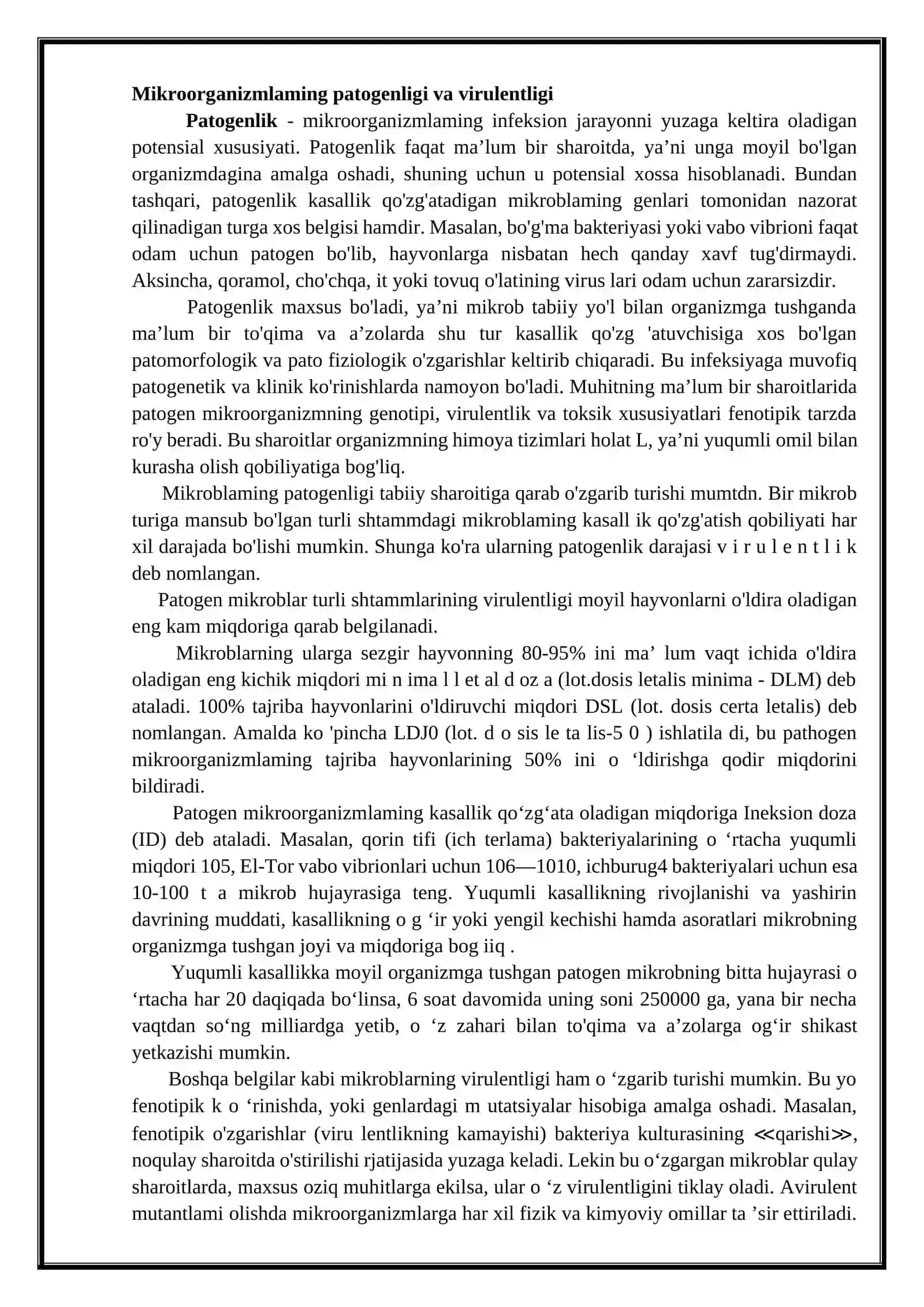 Infeksiya haqida ta’limot 3