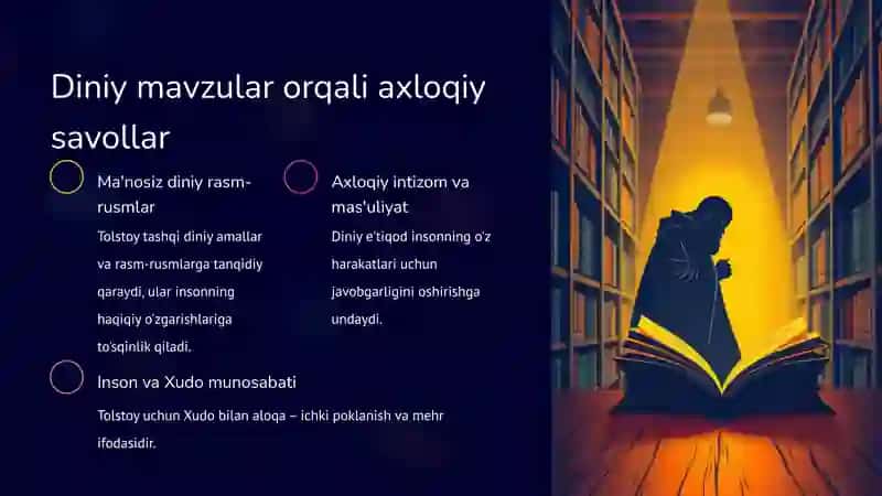 Lev Tolstoyning "Iqromoma" asaridagi diniy e'tiqodlari 3