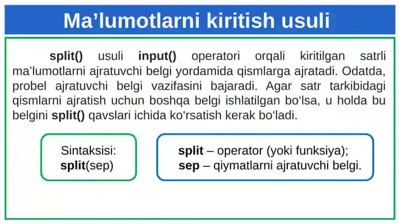 Pythondaoperator va ifodalar 3