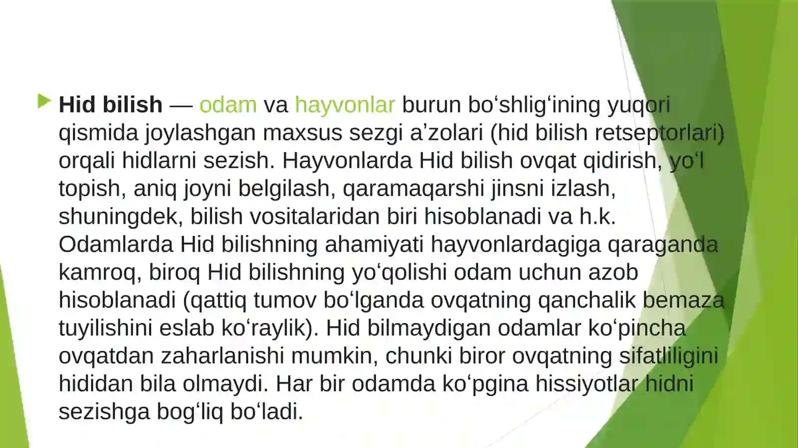 Hid bilish organing tuzulishi va uning regeneratsiya qilish xususiyati 3