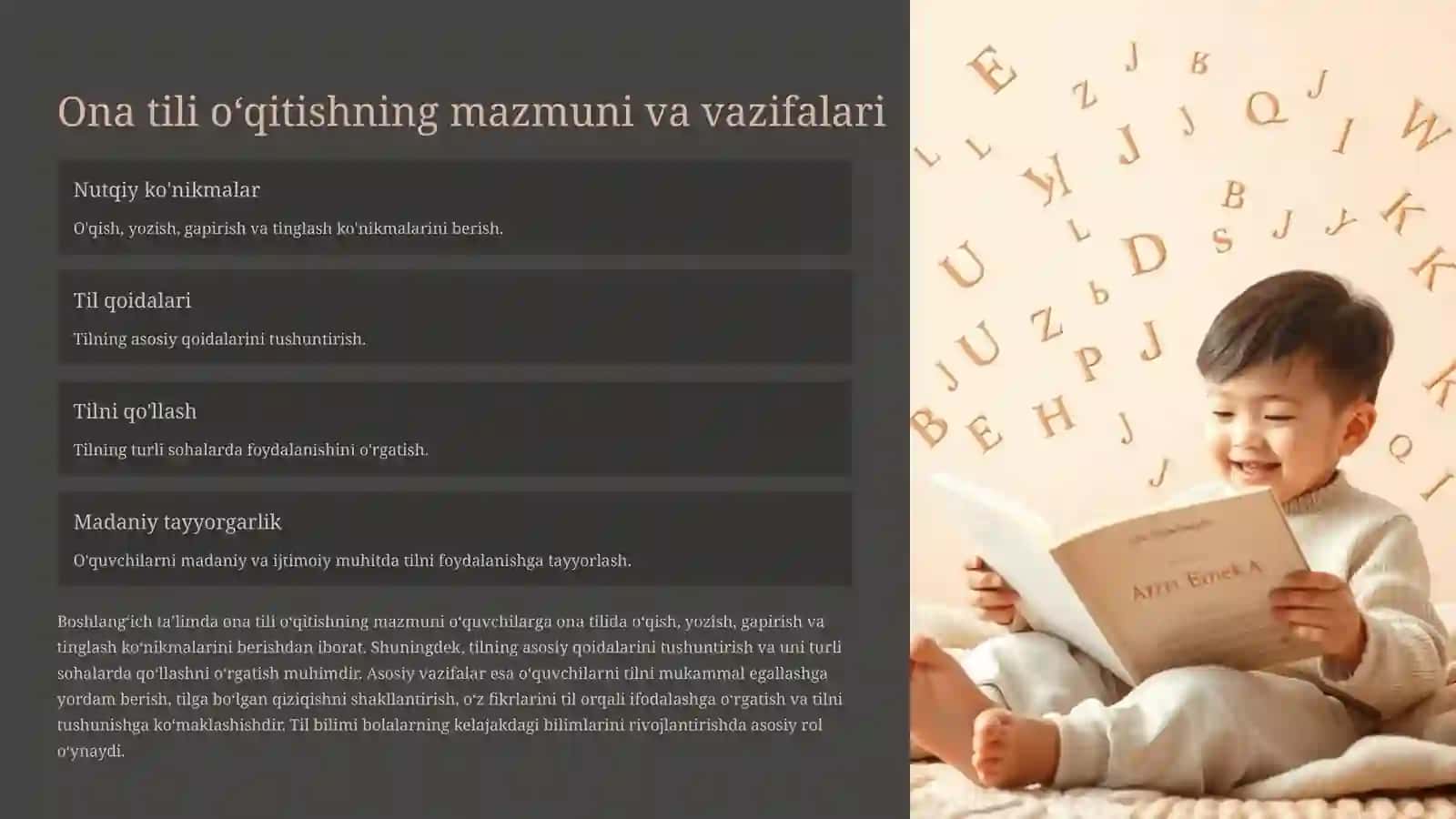 Boshlang‘ich sinf milliy o‘quv dasturi va ona tili ta’limi 3