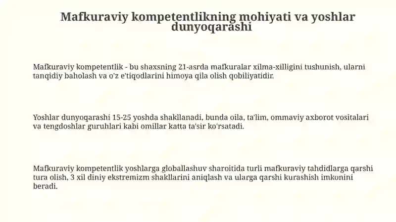 Mafkuraviy Kompetentlik 3